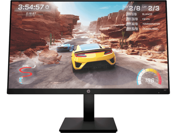 MONITOR HP X27 DE 27″ – PANEL IPS FULL HD (1920×1080), 165 HZ, 1 MS, AMD FREESYNC PREMIUM, PRECISIÓN DE COLOR 99 % SRGB, CONFORT VISUAL CON EYE EASE® Y BASE AJUSTABLE. IDEAL PARA GAMERS.