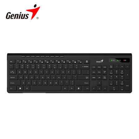 TECLADO GENIUS SLIMSTAR 7230, ALÁMBRICO, USB, NEGRO, ESPAÑOL