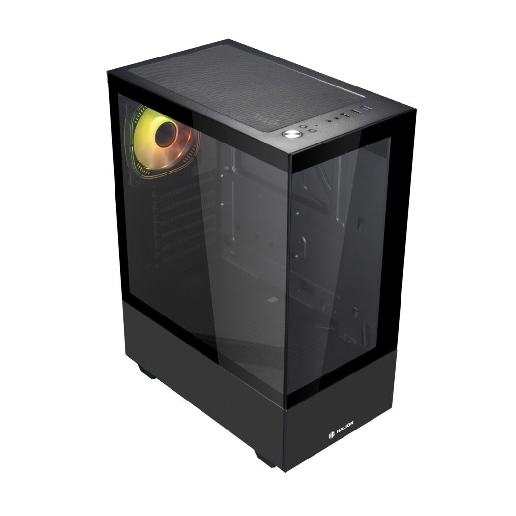 CASE MARK 355, Case sin Fuente, USB 3.0 x1, USB 2.0 x2, Audio HD, 03 Ventiladores Luz LED RGB, VT lateral y frontal, Medidas: 341 x 200 x 450mm, 1x3.5HDD, 1x2.5SDD interno