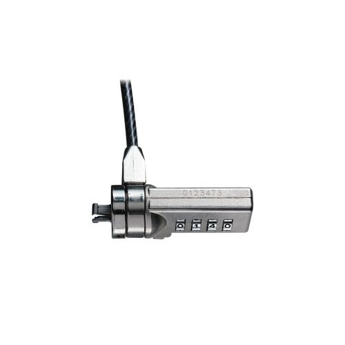 CABLE DE SEGURIDAD TARGUS DEFCON PA410U – T-LOCK CON CLAVE DE 4 DÍGITOS, PROTECCIÓN PARA LAPTOPS Y DISPOSITIVOS