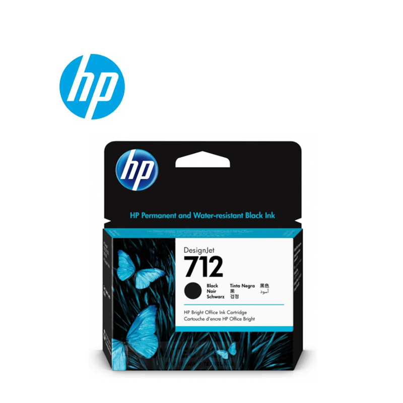 HP 712 3ED71A – CARTUCHO DE TINTA NEGRO 80 ML ALTA CAPACIDAD COMPATIBLE CON IMPRESORAS HP IMPRESIÓN DE ALTA CALIDAD Y DURADERA