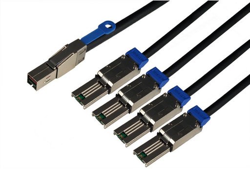 HPE - SERIAL ATA / SAS CABLE - 2 M - MINI HD 1 TO-4 FO