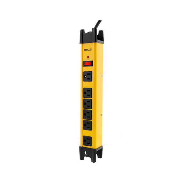 SUPRESOR DE PICOS FORZA FSP-806, 2200W, 6 TOMAS, PROTECCIÓN ELÉCTRICA AVANZADA, ALTA CALIDAD