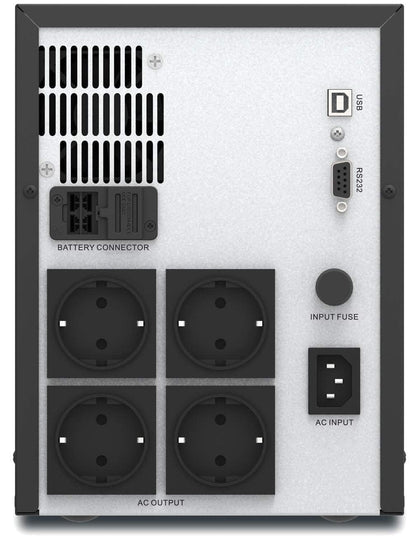 UPS APC EASY SMV 1500VA, UNIVERSAL OUTLET, 230V, RS-232/USB, 1 X AC INPUT / 4 X AC OUTPUT