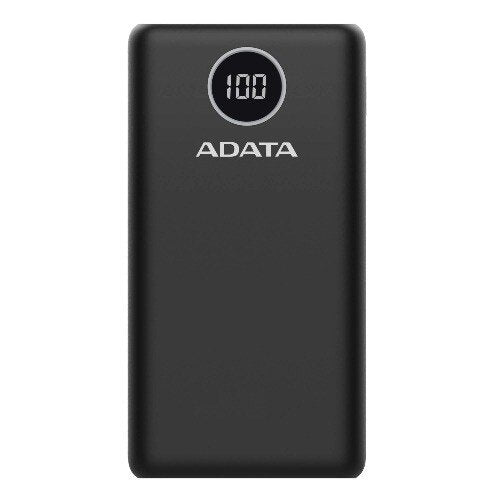 CARGADOR PORTÁTIL ADATA AP20000QCD, 20.000MAH, CARGA RÁPIDA, COLOR NEGRO, USB-C