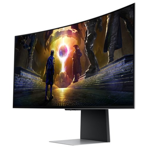Samsung Odyssey G8 LS34DG850SLXPE – Monitor gaming curvo OLED 34″ Ultra WQHD 3440×1440, 175 Hz, 0.03 ms, HDR10+, FreeSync Premium, Wi‑Fi 5, Bluetooth 5.2