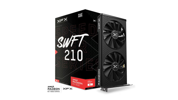 Tarjeta de video XFX SPEEDSTER SWFT 210 AMD Radeon RX 7600, 8 GB GDDR6 PCI Express 4.0