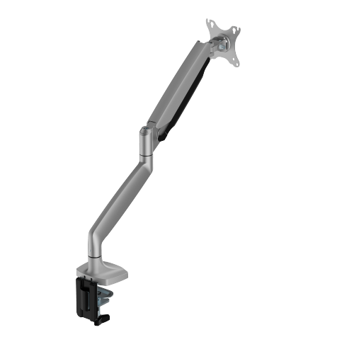 BRAZO MECÁNICO DE RESORTE KOREANO LPT82-C012E PARA MONITOR 17”-45”, SOPORTA 15KG, COMPATIBLE VESA 100×100, AJUSTABLE Y ERGONÓMICO