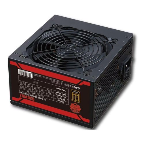 FUENTE DE PODER GAME PRO 650W 80+ BRONZE, CONFIABLE Y EFICIENTE, IDEAL PARA PCS GAMER, ENSAMBLES PERSONALIZADOS Y USO DE ALTO RENDIMIENTO