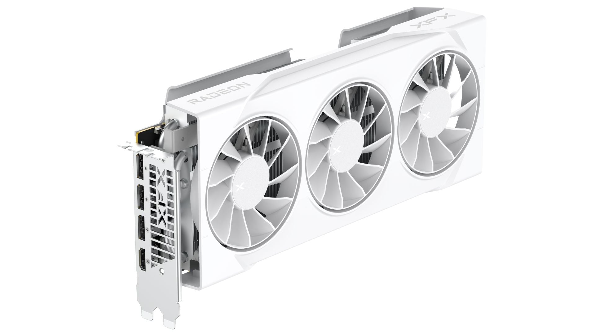 XFX Swift RX‑97SWFT3W7 – Tarjeta gráfica AMD Radeon RX 9070 OC White Gaming Edition, 16 GB GDDR6, PCIe 5.0, 256 bit, RDNA 4, boost 2700 MHz, 3×DisplayPort 2.1, HDMI 2.1, triple ventilador