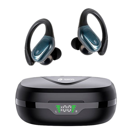Audífonos Teros Te-80710N, Bluetooth, Tws, Negro - SMART BUSINESS