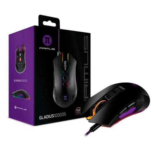 MOUSE PRIMUS GAMING GLADIUS 10000S RGB USB WIRED GAMER - PMO-201 - SMART BUSINESS