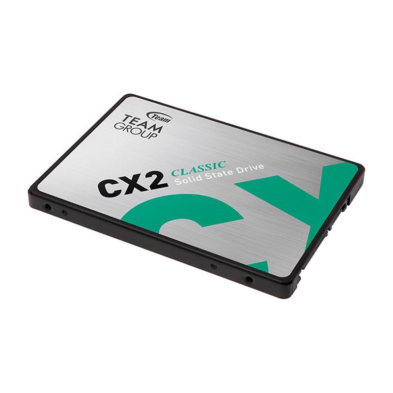 UNIDAD DE ESTADO SOLIDO TEAMGROUP CX2, 512GB, SATA 6.0 GB/S, 2.5", ECC, DC +5V - SMART BUSINESS