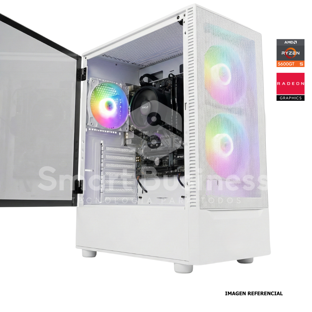 CPU Ryzen 5 5600GT 3.6GHz hasta 4.6GHz 16MB · B550M PRO-VDH · 32GB (2×16GB) DDR4 3200 · 990 EVO PLUS 1TB M.2