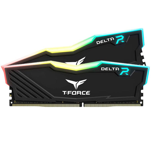 MEMORIA TEAMGROUP T-FORCE DELTA RGB 16GB (2 X 8GB) DDR4-3600MHZ, CL18, 1.35V, RGB, NEGRO - SMART BUSINESS