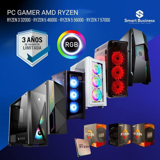 PC Gamer AMD Ryzen™ 7 5700G - A520M-A Pro - SMART BUSINESS
