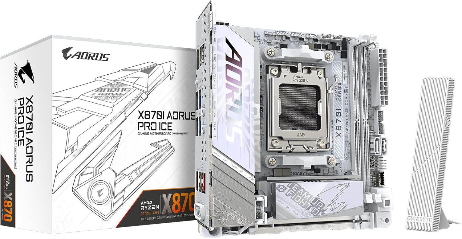 GIGABYTE X870I AORUS PRO ICE AM5 MINI-ITX MOTHERBOARD