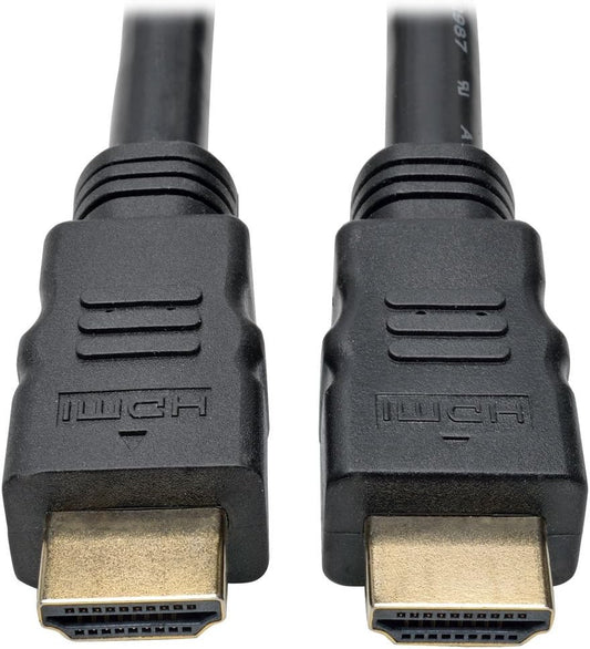 Tripp Lite Cable HDMI activo de alta velocidad con amplificador de señal integrado, 1920 x 1080 (1080p) a 60 Hz (M/M), negro, 80 pies (P568-080-ACT)