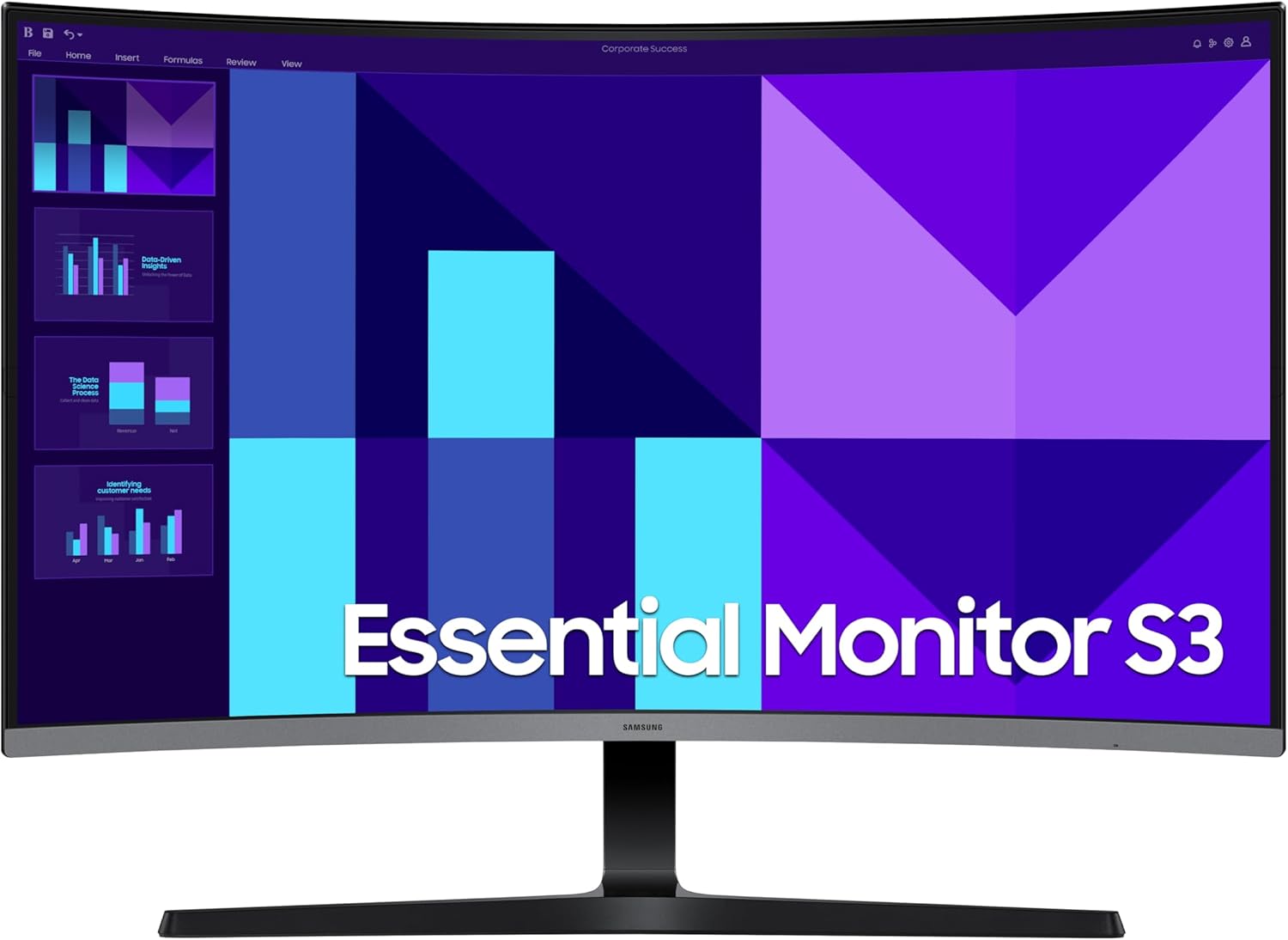 SAMSUNG S3 S39GD MONITOR CURVO 32″ FHD 1500R 100 HZ 4 MS VA CON ALTAVOCES NEGRO