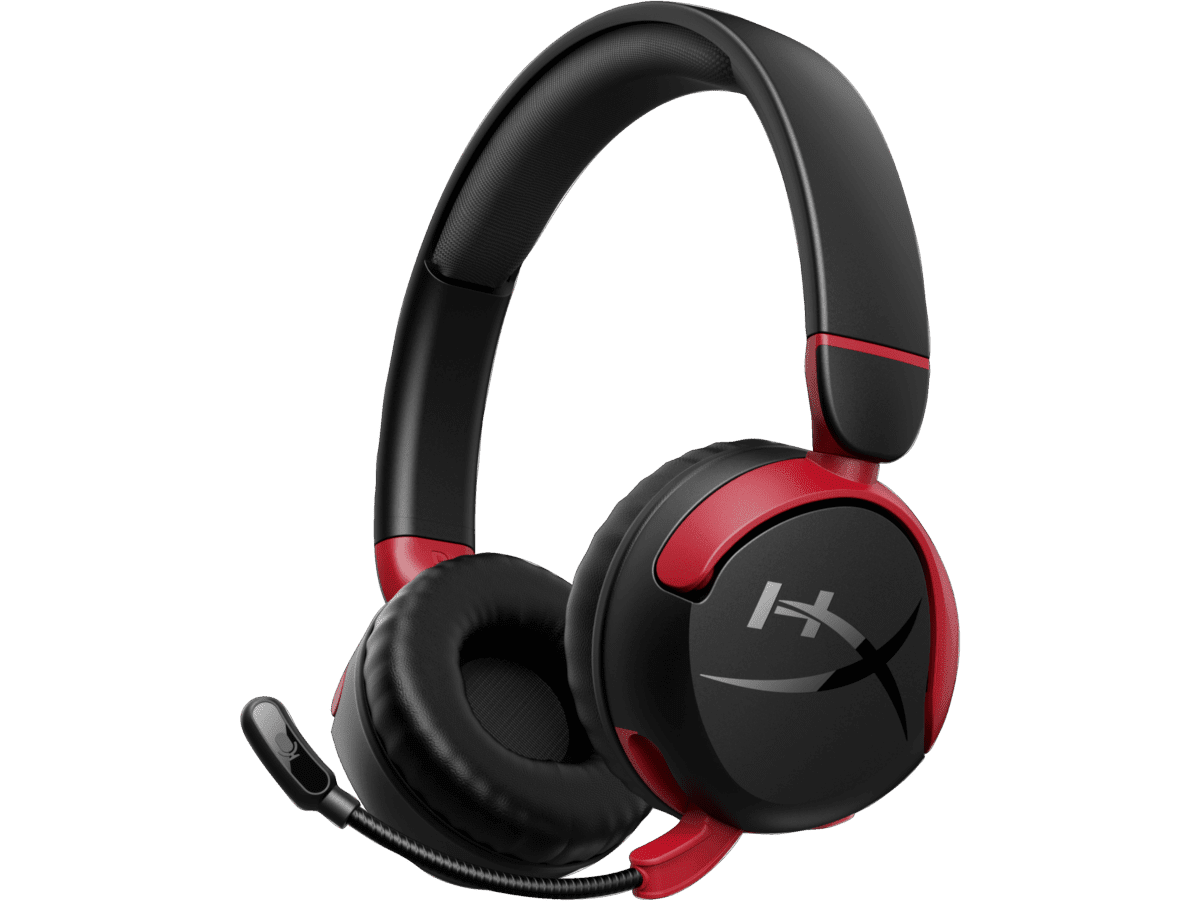 AURICULARES GAMING INALÁMBRICOS PARA NIÑOS HYPERX CLOUD MINI NEGRO CÓMODOS Y SEGUROS 7G8F1AA