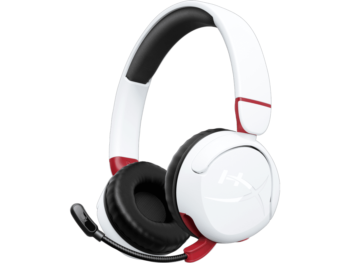 AURICULARES INALÁMBRICOS HYPERX CLOUD MINI KIDS BLANCOS CÓMODOS Y LIGEROS 7G8F2AA