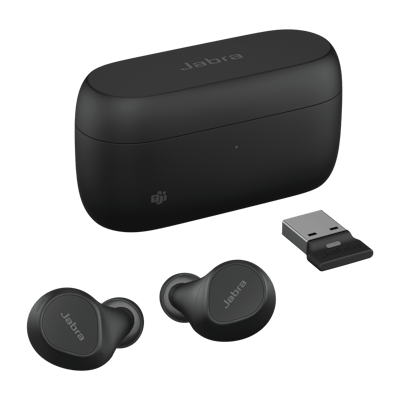 AURICULARES INALÁMBRICOS JABRA EVOLVE2 BUDS, ADAPTADOR USB-A, CERTIFICADO UC, CANCELACIÓN DE RUIDO ACTIVA (ANC), BLUETOOTH