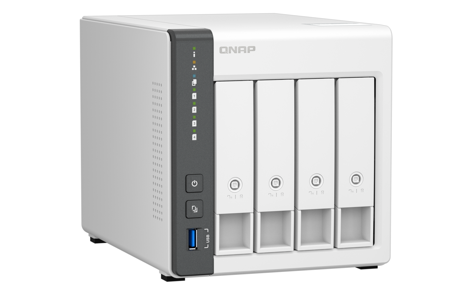 NAS QNAP TS-433-4G-US — 617 1769999234 izquierda20superior — sin discos incluidos