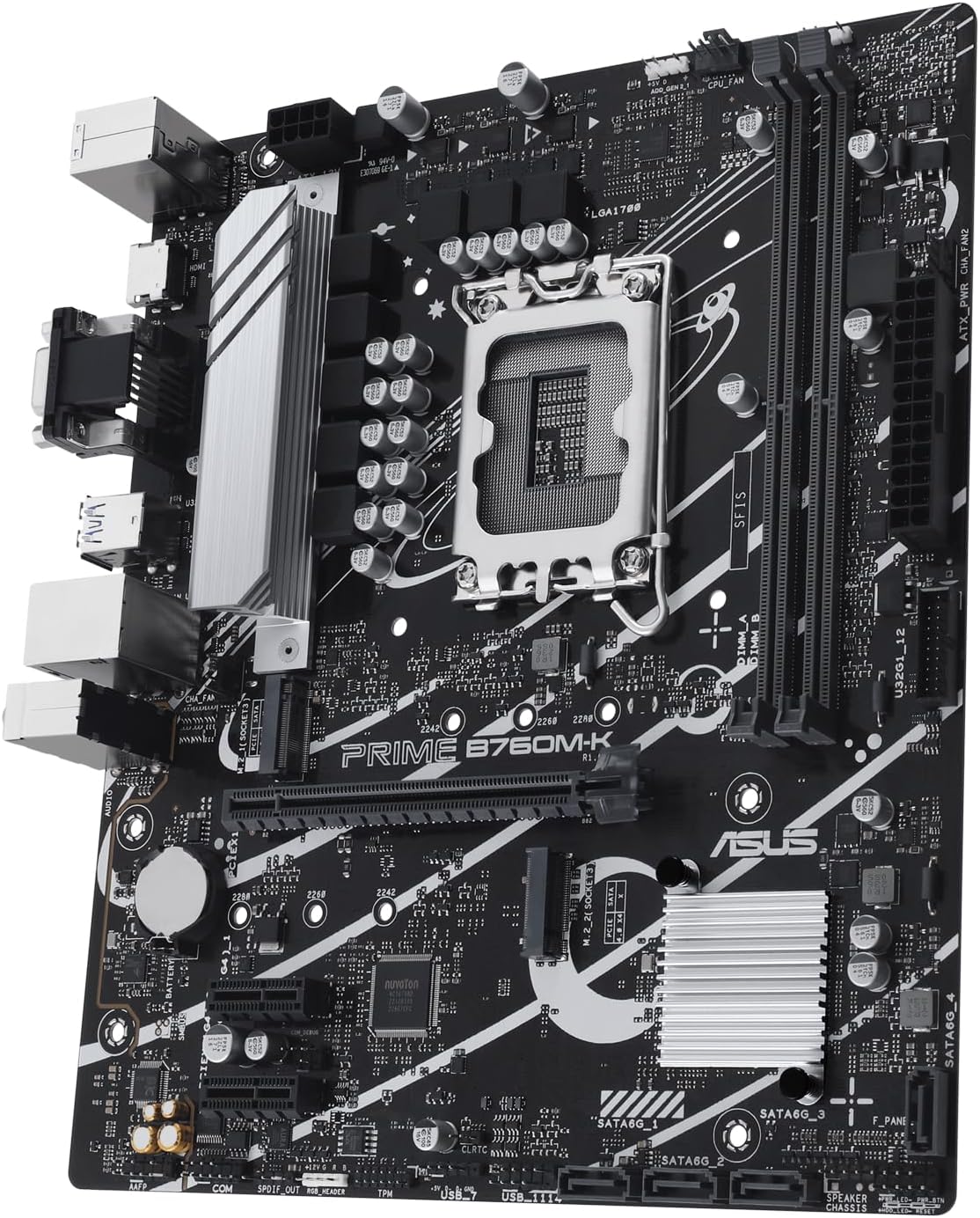 MOTHERBOARD ASUS PRIME B760M-K, CHIPSET INTEL B760, LGA1700, MICRO-ATX