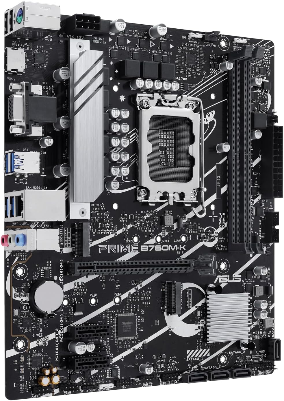 MOTHERBOARD ASUS PRIME B760M-K, CHIPSET INTEL B760, LGA1700, MICRO-ATX