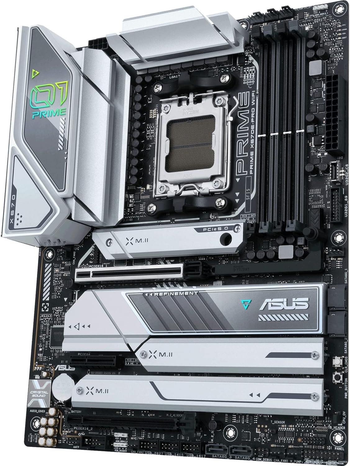 MOTHERBOARD ASUS PRIME X670E-PRO WIFI, CHIPSET AMD X670, SOCKET AMD AM5, ATX