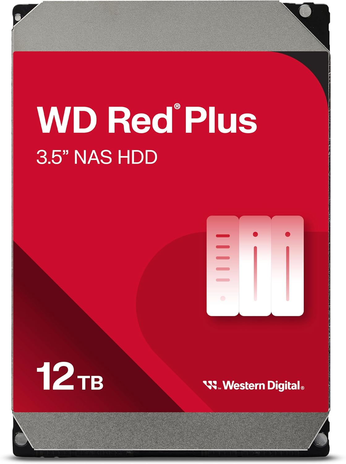 DISCO DURO WD RED PLUS 12TB SATA 3.5" CACHE 256MB PARA NAS DE ALTO RENDIMIENTO WD120EFGX