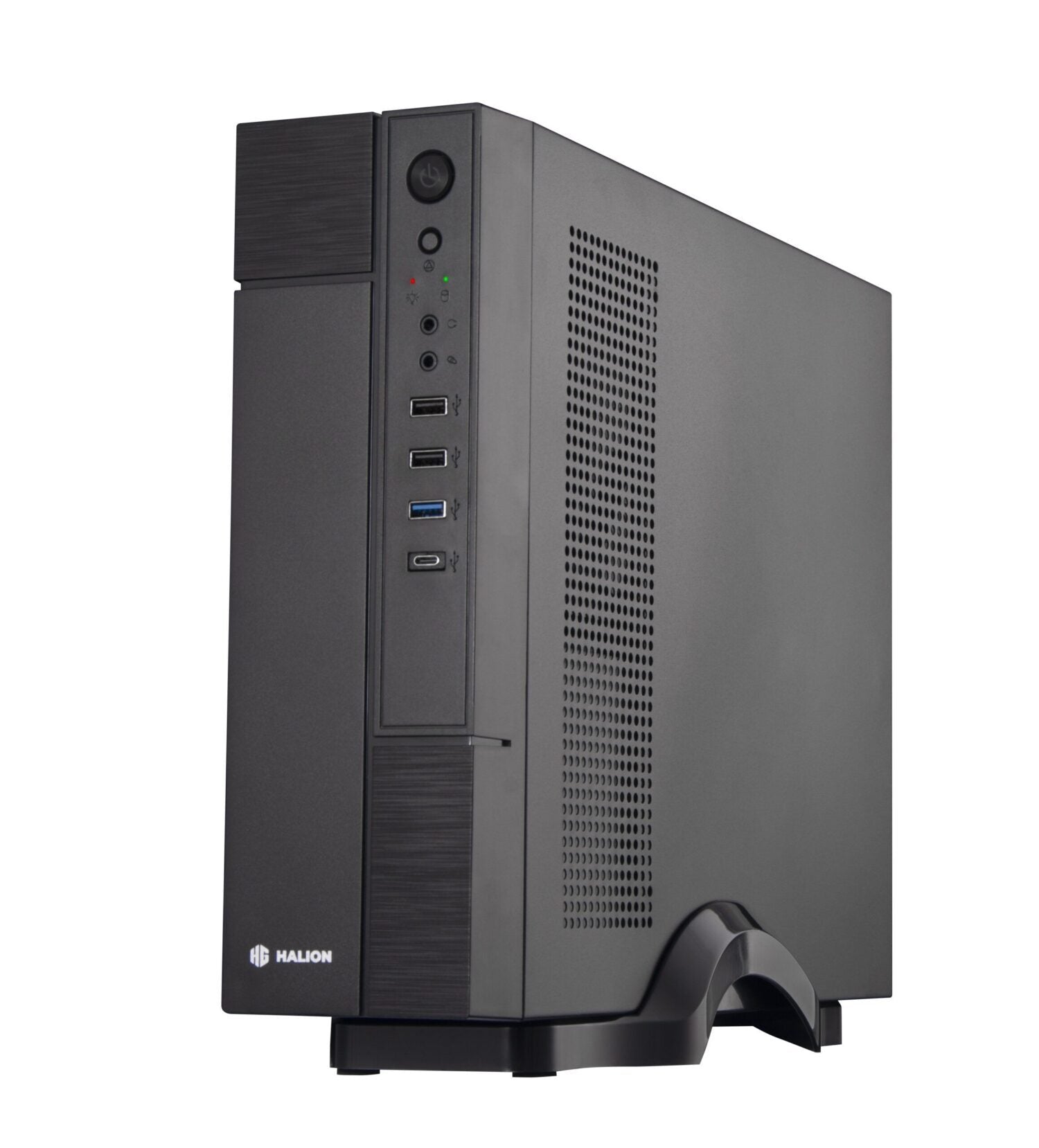 CASE SLIM SLIM822 FUENTE 350W, 1xUSB3.0, 2xUSB 2.0, TYPE-C, Audio HD, 1X6CM COOLER Medidas: 393 x 90.5 x 305mm 2x3.5HDD, 2x2.5SDD interno