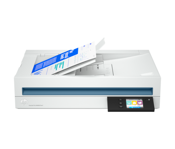 "ESCÁNER HP SCANJET PRO N4600 FNW1 – ESCANEO RÁPIDO A COLOR, CONEXIÓN WI-FI, ALIMENTADOR AUTOMÁTICO DE DOCUMENTOS (ADF), IDEAL PARA OFICINA Y DIGITALIZACIÓN DE DOCUMENTOS"