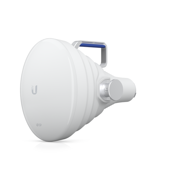 Antena Ubiquiti UISP-Horn  Tipo Bocina 30°  19.5 dBi  5.15–6.875 GHz  Alta Directividad  Compatible con AF5XHD, RP5ACGen2, LTU Rocket  Montaje Incluido  Exterior