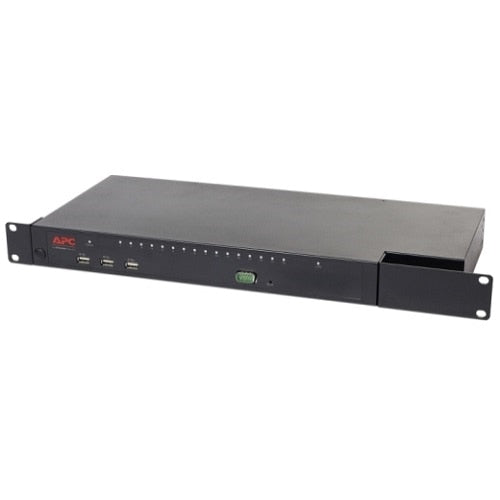 Switch KVM APC KVM1116R  16 Puertos  VGA/PS/2  Gestión IP Remota  Virtual Media  Montaje en Rack 1U  Alta Seguridad FIPS 140-2