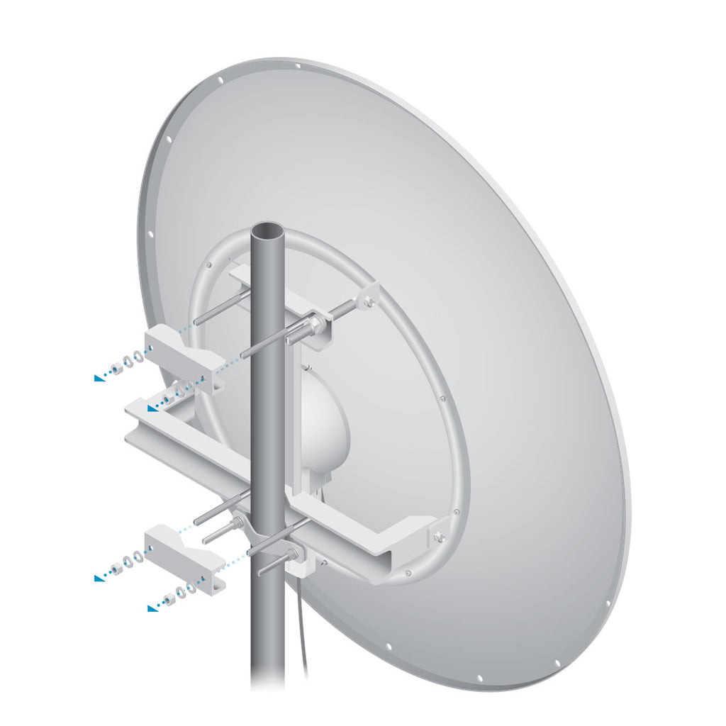 Antena Parabólica Ubiquiti airFiber X 5G34-S45, 5GHz, 34dBi, Slant 45 - exteriores, montaje en poste