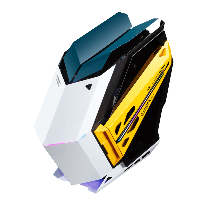 CASE ATX AUTOBOT 2 Aluminio, Case sin Fuente, 2xUSB 3.0, Audio HD, 2x12CM LED RGB COOLER, VT lateral, Full Aluminio, Medidas: 620 x 280 x 560mm, 1x3.5HDD + 3x2.5SDD interno