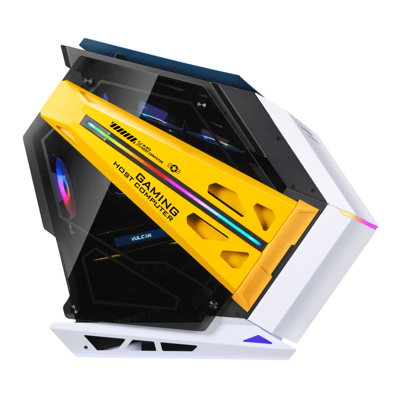 CASE ATX AUTOBOT 2 Aluminio, Case sin Fuente, 2xUSB 3.0, Audio HD, 2x12CM LED RGB COOLER, VT lateral, Full Aluminio, Medidas: 620 x 280 x 560mm, 1x3.5HDD + 3x2.5SDD interno