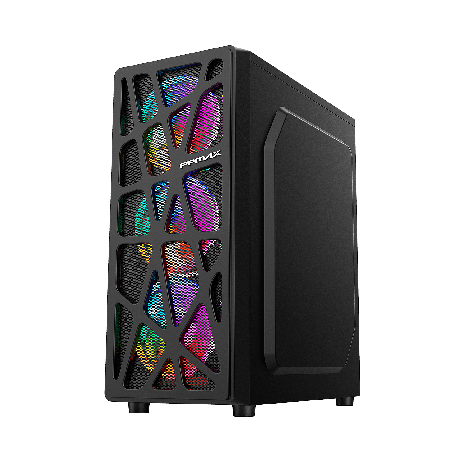 CASE ATX GAMER CORTEX NEGRO, Case sin Fuente, 1xUSB 2.0, 1xUSB 3.0, 1xUSB C, 1xAUDIO, 1xMIC, Acrilico lateral, Malla frontal. Medidas: 355 x 180 x 425mm, 2x3.5HDD, 1x2.5SDD interno.