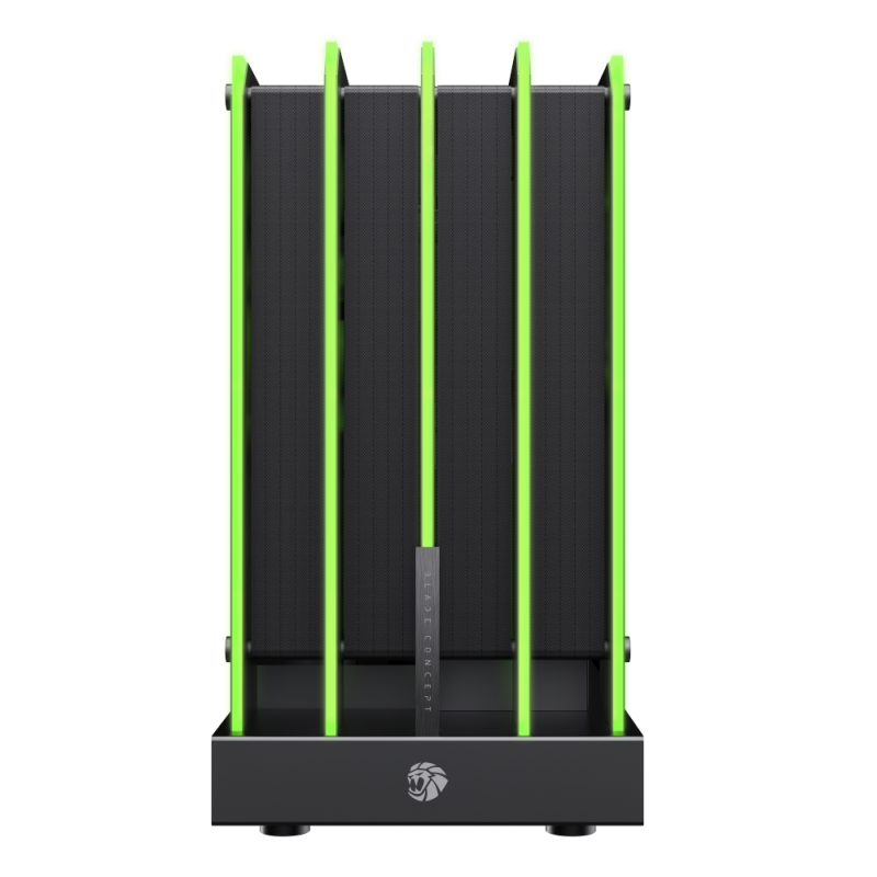 CASE ATX BLADE CONCEPT, Case sin Fuente, 2xUSB 3.0, Audio HD, USB TYPE C, FULL RGB, OPEN AIR, 277 LEDS, Medidas: 498 x 254 x 463mm, 2x3.5HDD interno, 2x2.5SDD