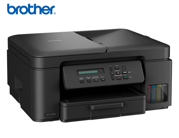 BROTHER DCP-T730DW – IMPRESORA MULTIFUNCIONAL 3 EN 1 CON WI-FI, IMPRESIÓN DUPLEX AUTOMÁTICA, ADF DE 20 HOJAS, HASTA 16 PPM EN NEGRO Y 15.5 PPM EN COLOR