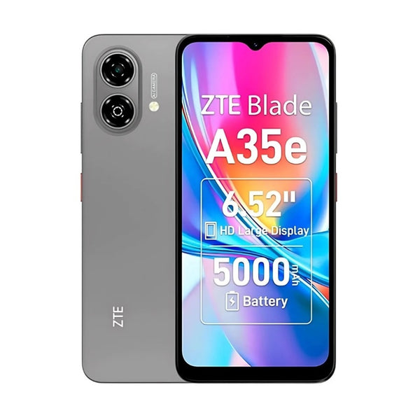 CELULAR LIBRE ZTE BLADE A35E 6.52" 64GB 2GB (+4GB VIRTUAL) RAM GRIS