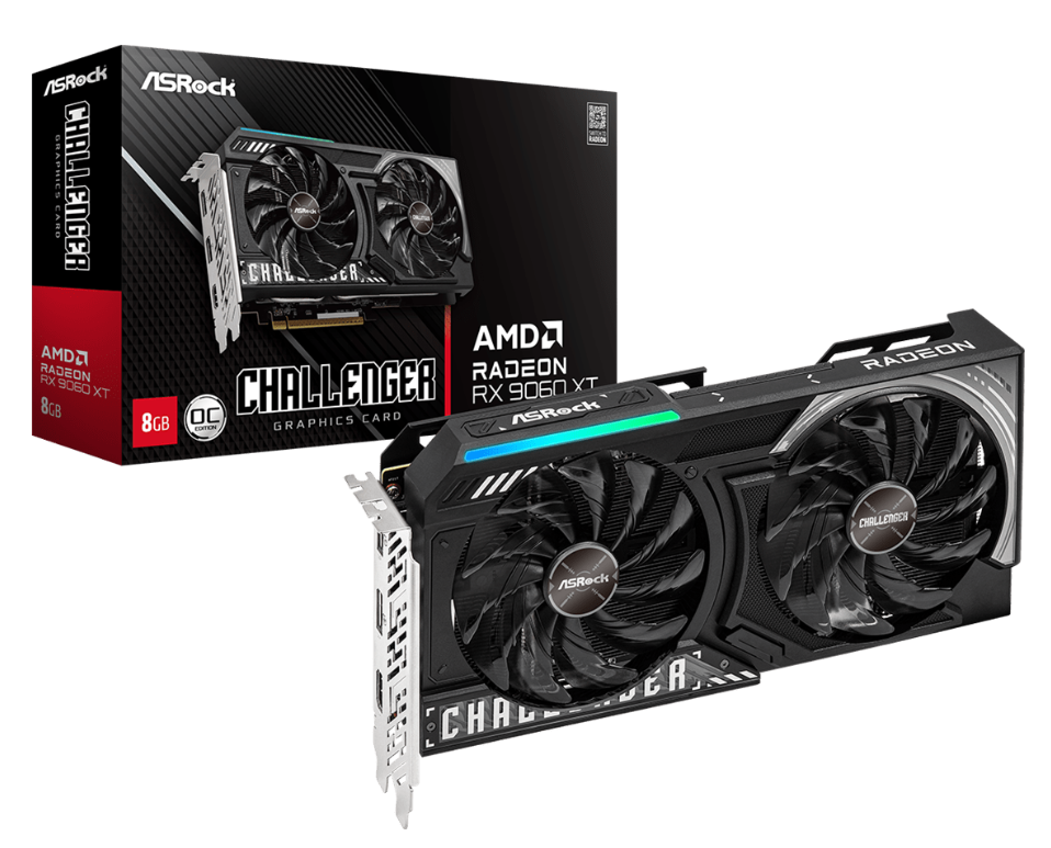 TARJETA DE VIDEO ASROCK VGA 8G AR RX9060XT CHALL GDDR6