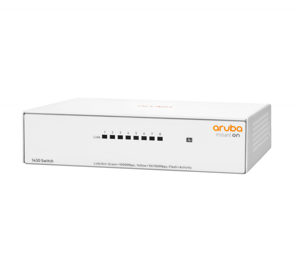 SWITCH ARUBA GIGABIT ETHERNET INSTANT ON 1430 24G, 24 PUERTOS 10/100/1000MBPS, 48 GBIT/S, 16.384 ENTRADAS - NO ADMINISTRABLE