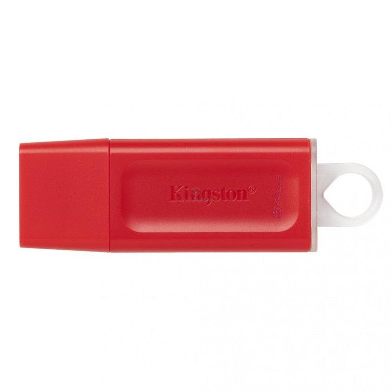 KC-U2G64-7GR, MEMORIA FLASH USB KINGSTON DATATRAVELER EXODIA 64GB, USB 3.2 GEN 1 - ROJO, KINGSTON, SMART BUSINESS