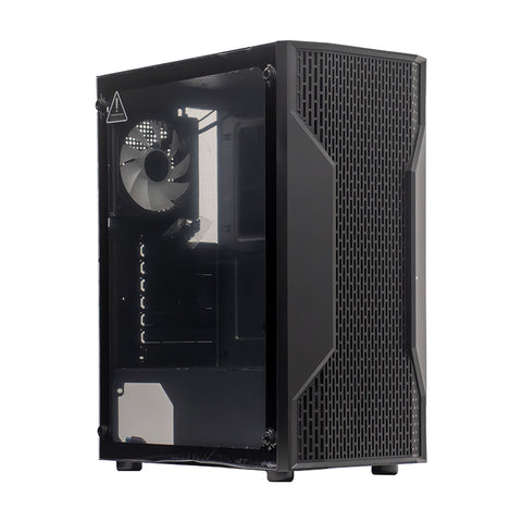 Gabinete sin Fuente gamer Teros TE-1332G, Mid Tower, ITX / Micro-ATX / ATX, USB-A, Audio