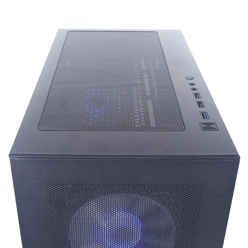 CASE ATX, DRAGON C480M, Case sin Fuente, 2xUSB 2.0, 1xUSB 3.0, Audio HD, 4x12CM LED RGB COOLER, Malla lateral, Medidas: 380 x 210 x 490 mm, 2x3.5HDD, 2x2.5SDD interno