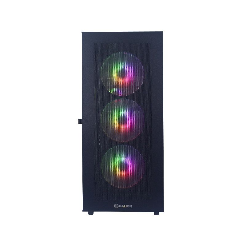 CASE ATX, DRAGON C480M, Case sin Fuente, 2xUSB 2.0, 1xUSB 3.0, Audio HD, 4x12CM LED RGB COOLER, Malla lateral, Medidas: 380 x 210 x 490 mm, 2x3.5HDD, 2x2.5SDD interno