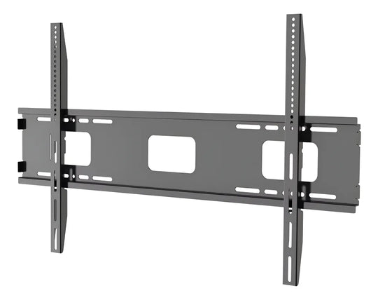 RACK FIJO PARA TV Y PIZARRA INTERACTIVA DE 37” A 100” COLOR NEGRO, SOPORTE RESISTENTE IDEAL PARA SALAS TECNOLÓGICAS, OFICINAS Y ENTORNOS EDUCATIVOS