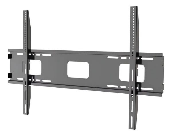 RACK FIJO PARA TV Y PIZARRA INTERACTIVA DE 37” A 100” COLOR NEGRO, SOPORTE RESISTENTE IDEAL PARA SALAS TECNOLÓGICAS, OFICINAS Y ENTORNOS EDUCATIVOS
